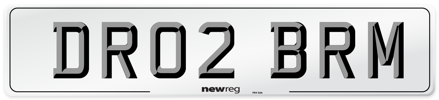 DR02 BRM Number Plate from New Reg